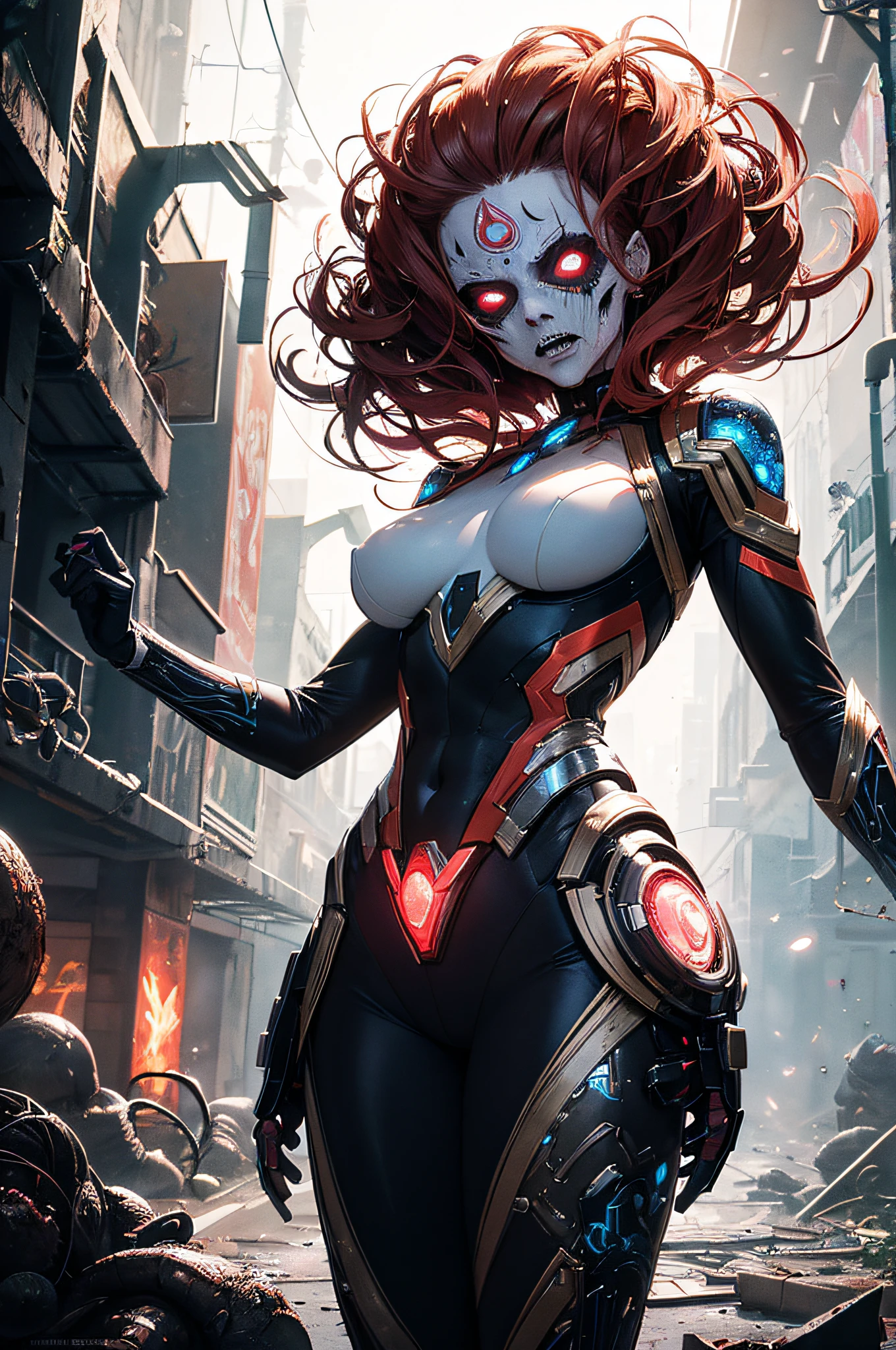 A Place of Horror in the Quantum Realm. Mechanical biomorphism, horror art. intricate detials, Maximalist Ideal Illustration, The Art of Digital Painting