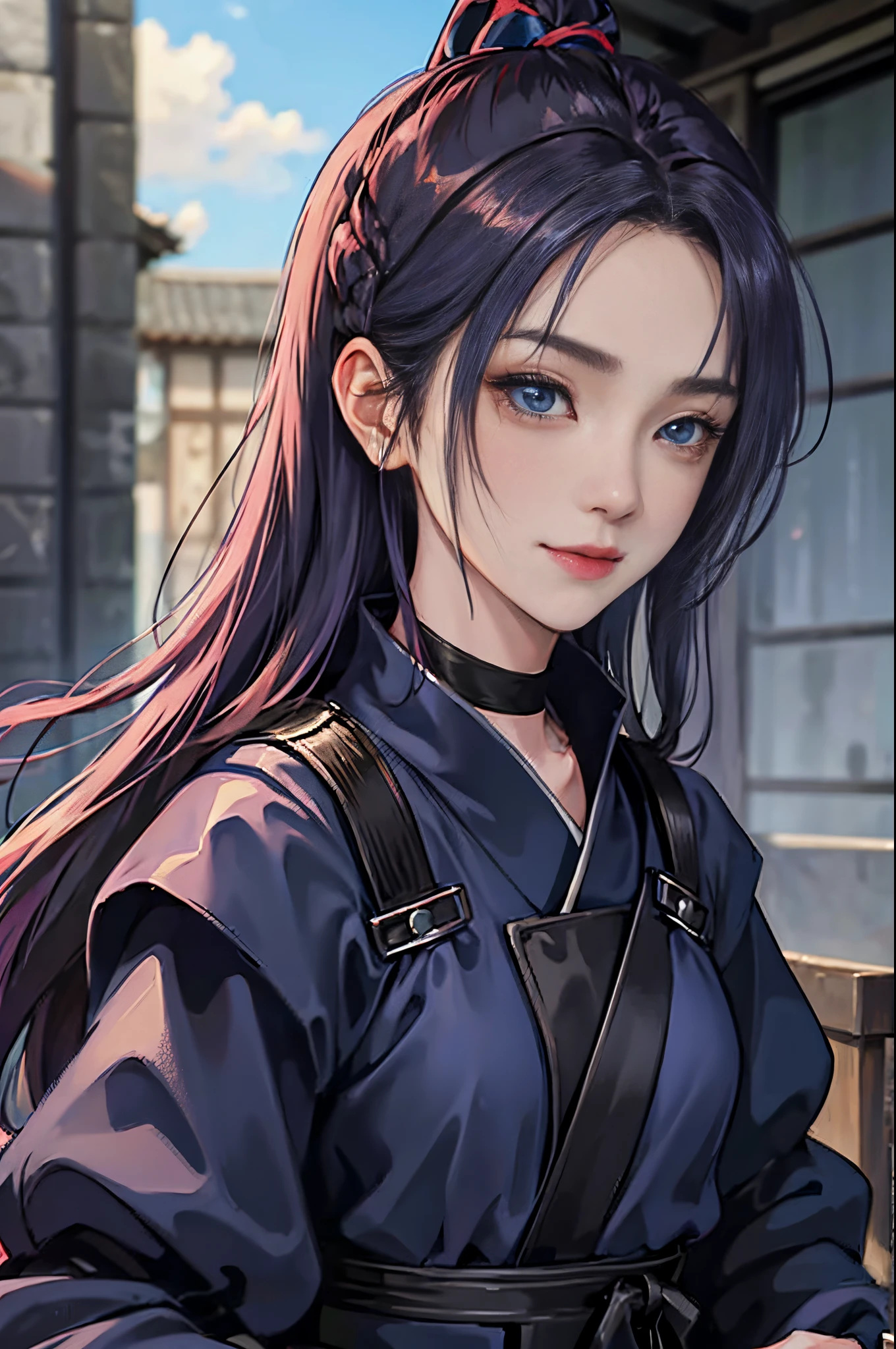 1人の女性、 Look at the viewer,
Her upper body, Her beautiful blue eyes, Pink hair with twin tails, Moles under her eyes, Plump and glossy lips, Heart-shaped choker,Female ninja 、stealth、Ninja Black Costume、Black mask、Looking at the viewer, smiling at the viewer. .. .. .. .. .. .. .. .. .. .. .. .. .. .. .. .. .. .. .. .. .. .. .. .. .. .. .. .. .. .. .. .. .. .. .. .。.。.。.。.。.。.。.。.。.。.。.。.。.。.。.。.。.。.。.。.。.。.。.。.。.。.。.。.。.。.。.。.。.。.。.。.。.。.。.。.。.。.。.。.。.3D, cyberpunk style short clothes、, of the highest quality, 8K, Detailed skin texture, Detailed Cloth Texture, beautifull detailed face, Intricate details, Female ninja、Kunoichi、Ninja Outfit、Edo townscape、morning landscape edge lighting, Side lighting, Cinematic lighting, Ultra high definition, 8K UHD, Film grain, Best Shadows, Delicate, Facing the viewer, front facing
