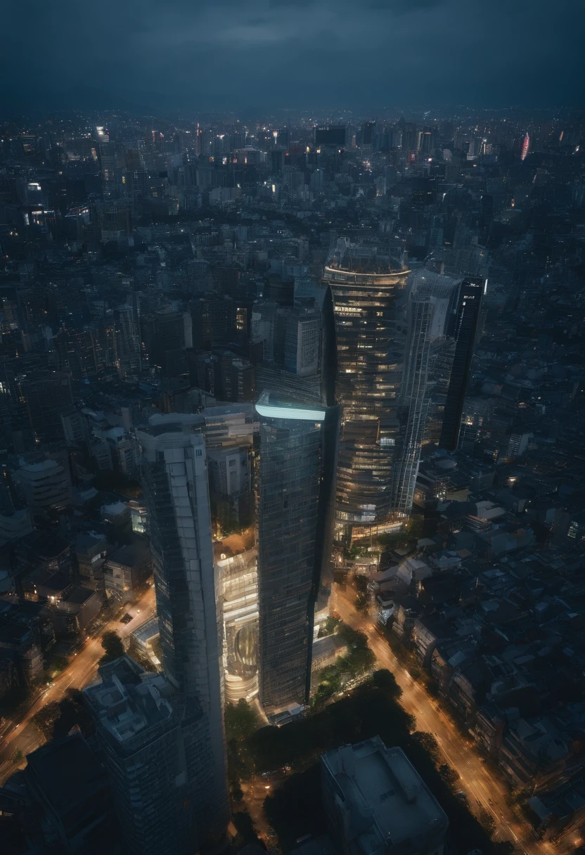 Ikebukuro of the future、Skyscraper、Sunshine City、Shooting from the sky with a drone、Newly built Sunshine 60