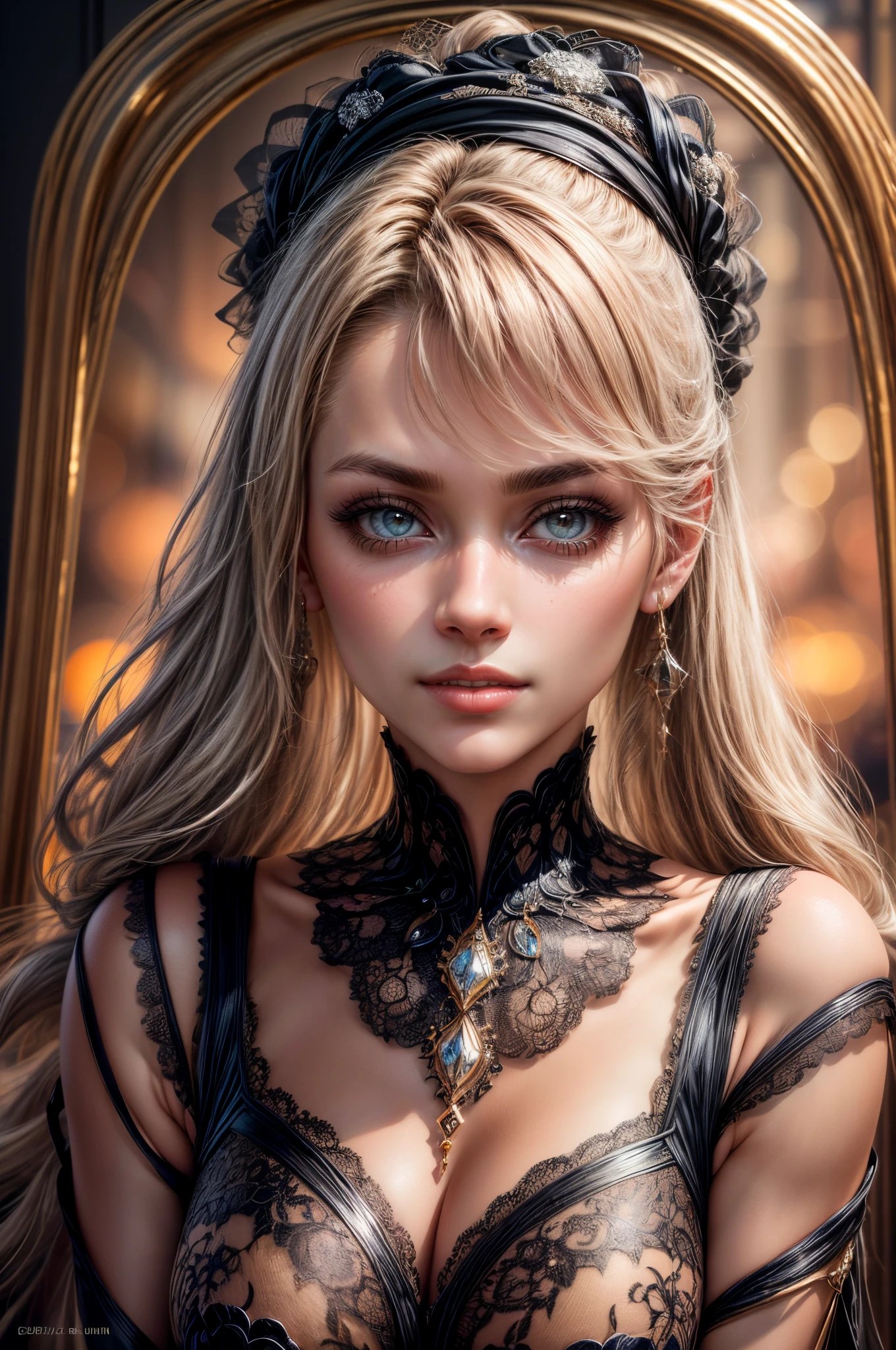 portrait Paris Jackson, wearing french maid costume, against the background of the Eiffel Tower, character portrait, 6 9 9 0 s, wavy hair, intricate, elegant, highly detailed, digital painting, artstation, concept art, smooth, sharp focus, illustration, art by wlop, charlie bowater and alexandra fomina, 36k, glittering, shining