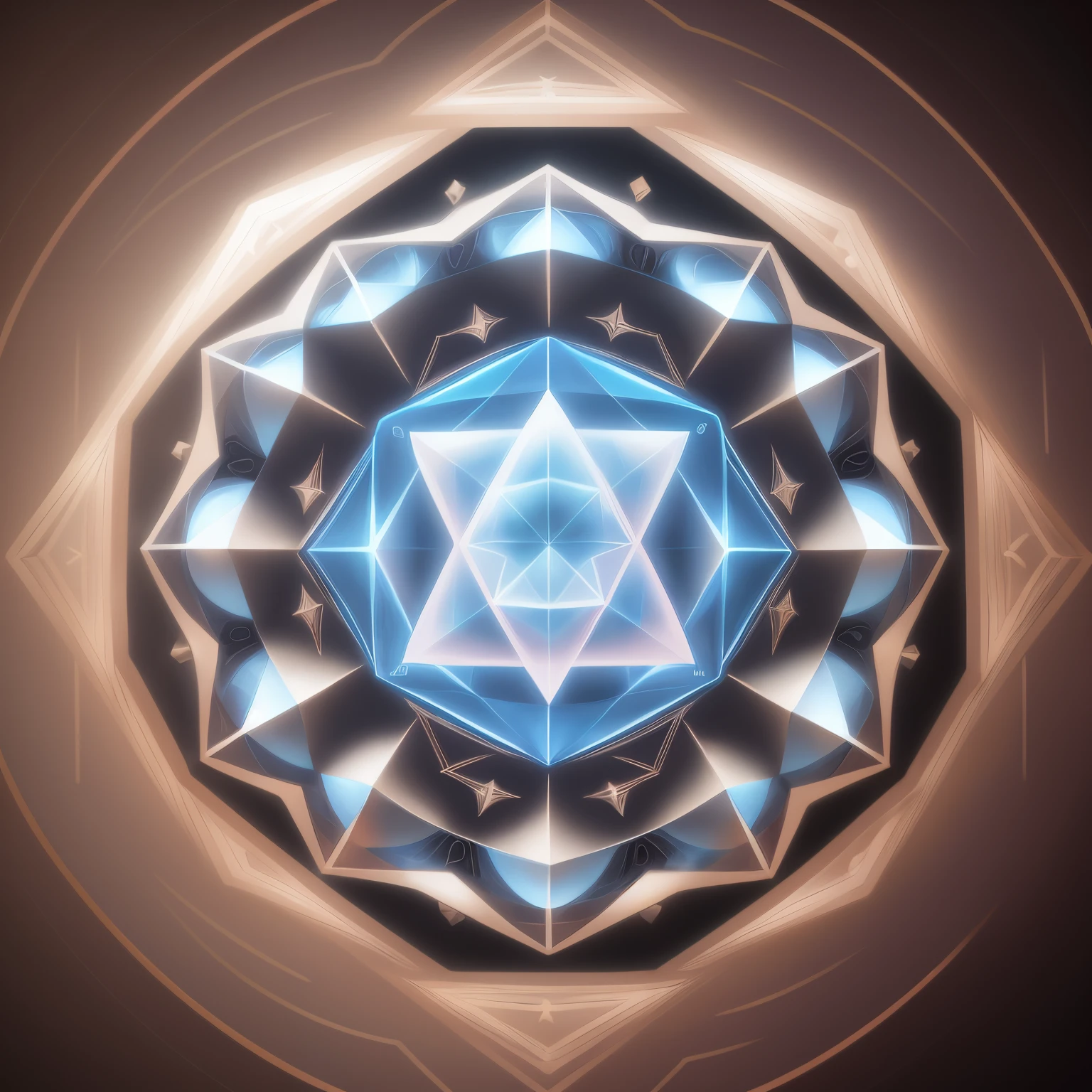 sacred geometry crystal  octagon beautiful illustration