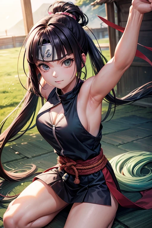 Num tranquilo vilarejo, Hinata, shy ninja from Naruto Shippuden, enchants with its grace and sweetness. Apesar da timidez, She reveals remarkable inner strength, cativando a todos ao redor.