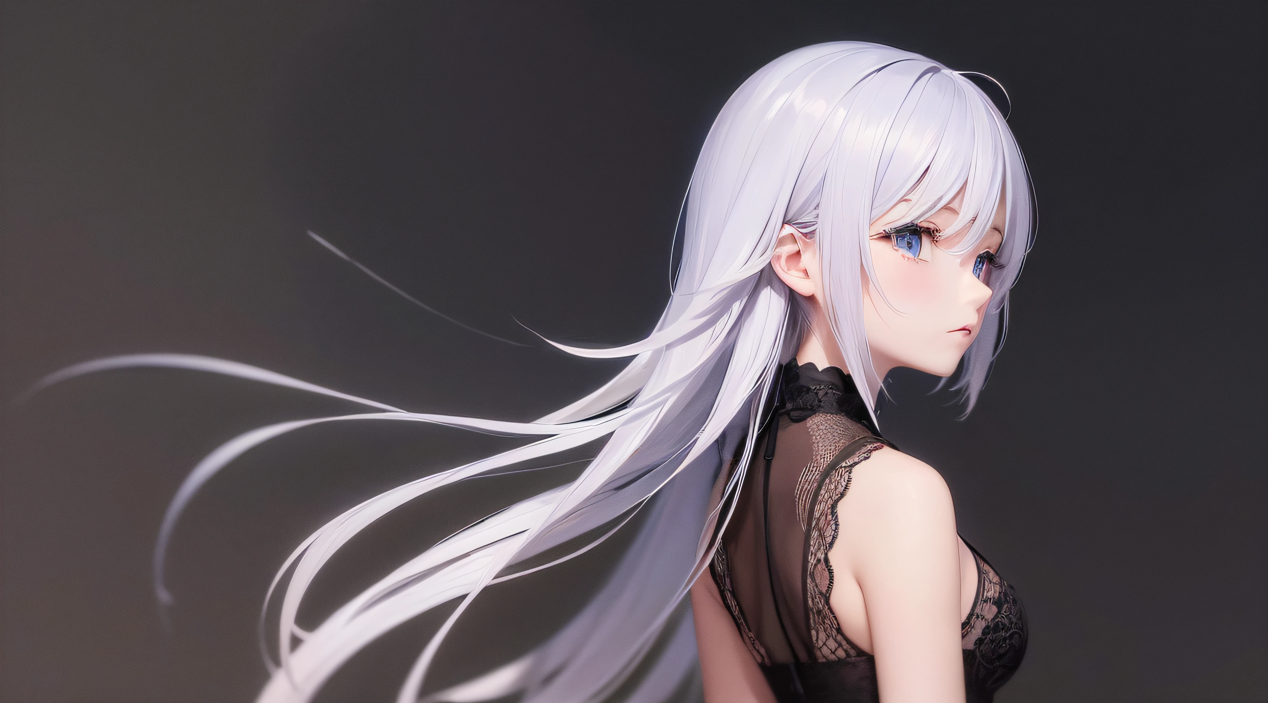 (obra prima) (perfection) (ultrarrealista | | | | | |) (sem defeitos) de anime, indo embora, looking behind, triste