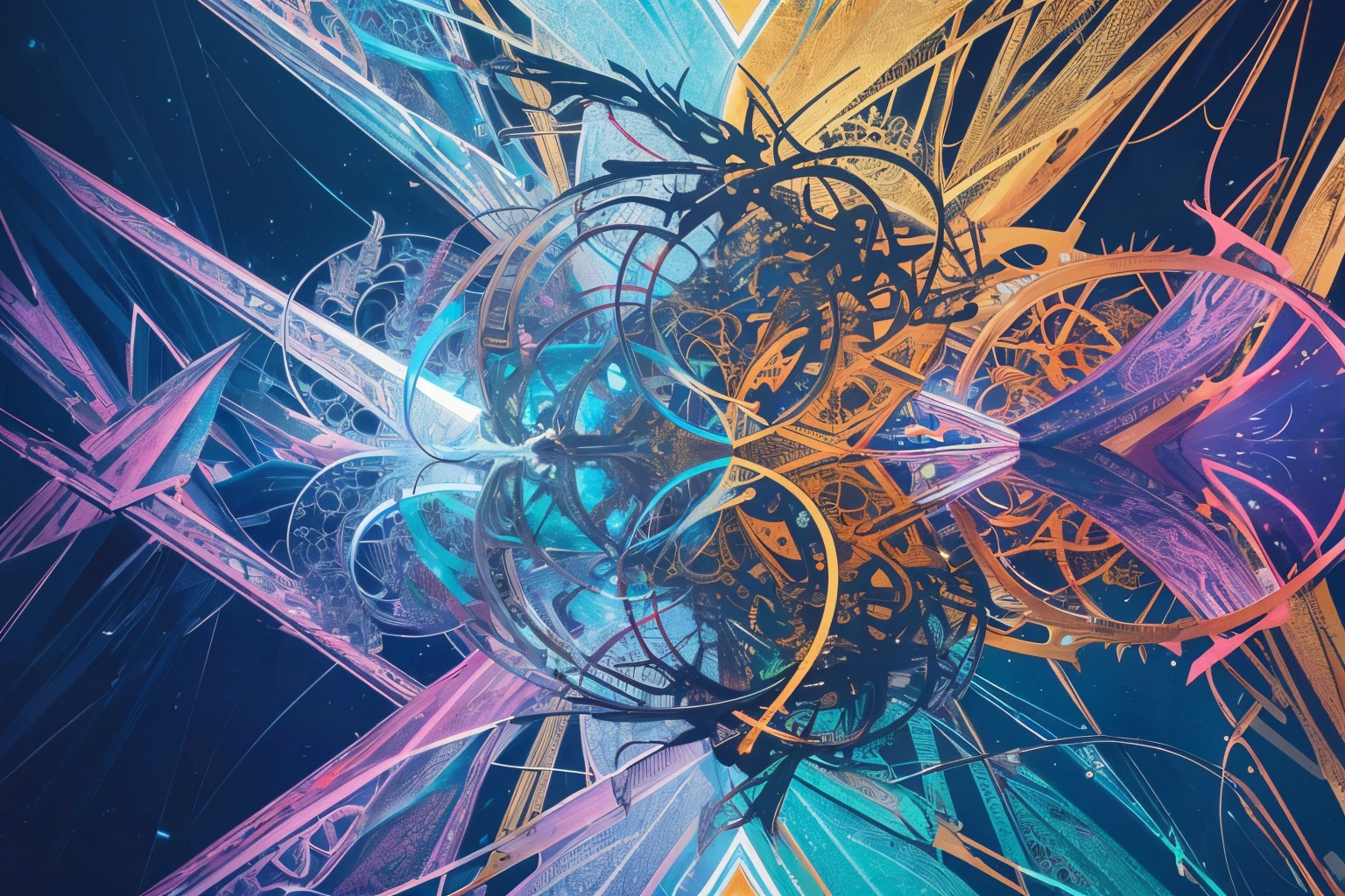 a biomechanical lizard with horns, gy with cybernetic body, cyborg, machine guns, cannons,
scifi transparent iridescent gold wires
unity 8k wallpaper, ultra detailed, beautiful and aesthetic, masterpiece, best quality, (zentangle, mandala, tangle, entangle), (fractal art:1.3) , extremely detailed, dynamic angle, jungle, the most beautiful form of chaos, elegant, a brutalist designed, ((vivid colors, colorful)), romanticism, by james jean, roby dwi antono, ross tran, francis bacon, michal mraz, adrian ghenie, petra cortright, gerhard richter, takato yamamoto, ashley wood, atmospheric,