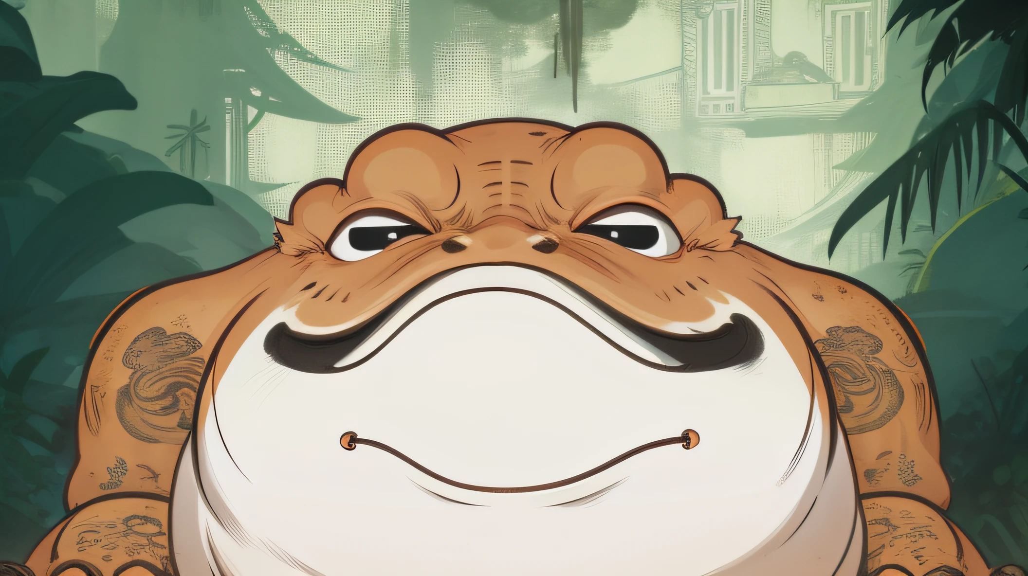 A toad goblin，ancient Chinese style mythology