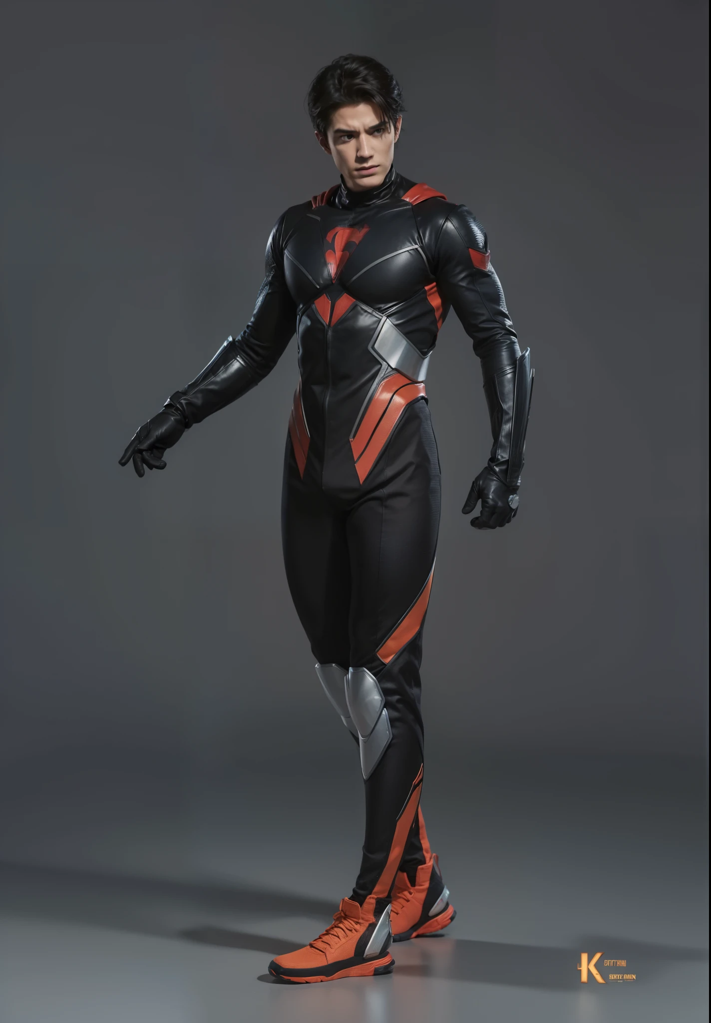 Real life adaption of this character,his is super hero realistic photograph future stic costume costume like Robin dc comics 8k ultra realistic