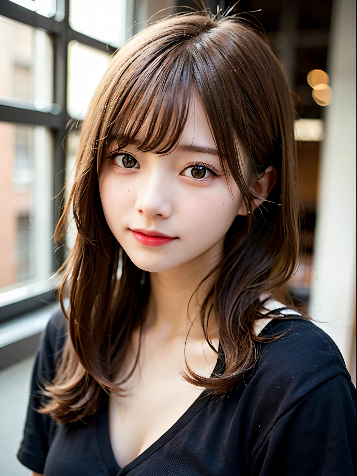 Caucasian、female、Brown Hair