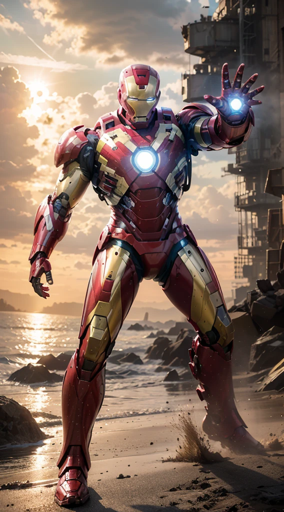 6 year old Iron Man,mighty,adolable,Hulk armor,Movie lighting,