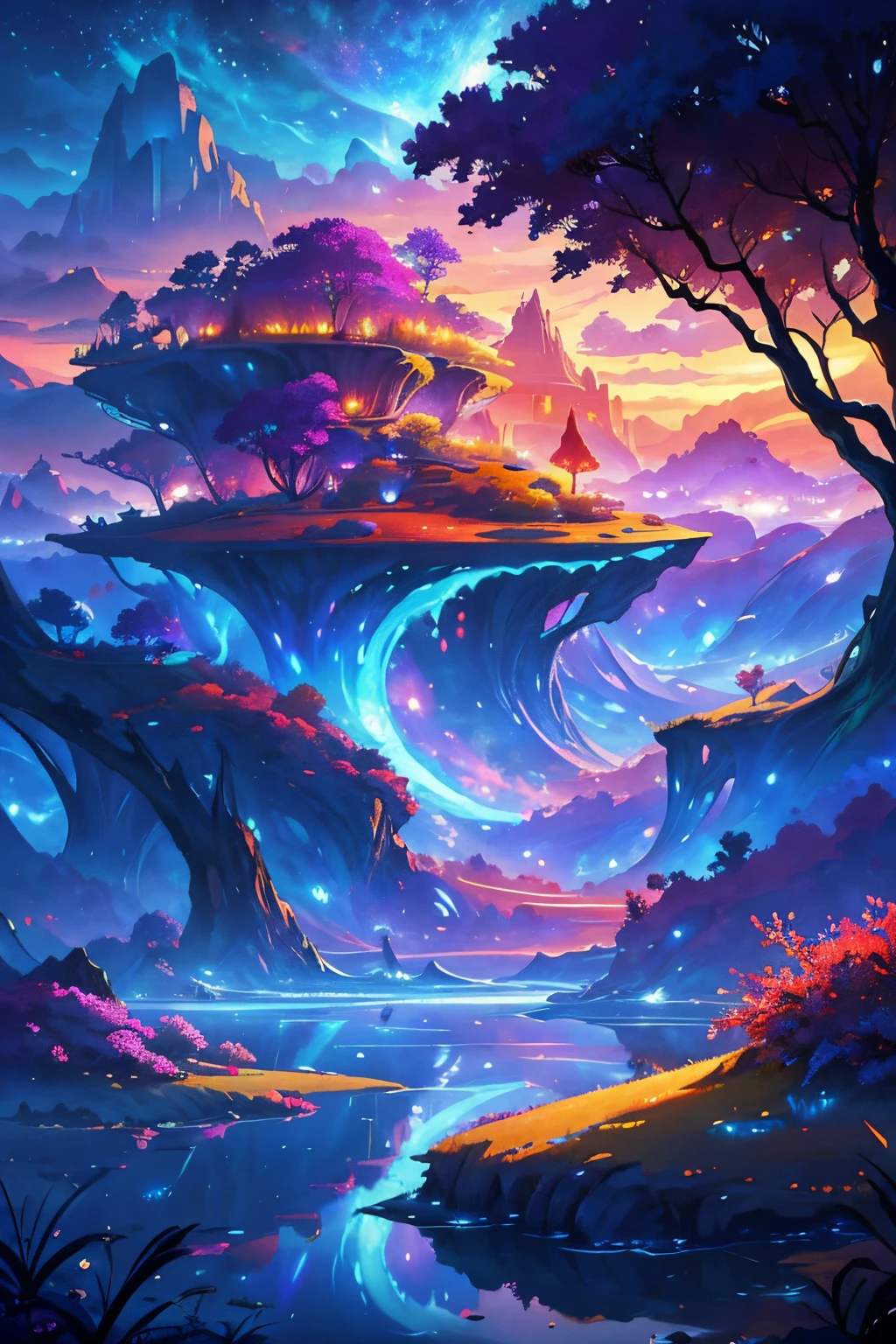 best quality,ultra-detailed,alien landscape,purple grass,red plants,blue fruits,otherworldly,exotic flora,bizarre shapes,mysterious atmosphere,surreal colors,unique perspective,ethereal lighting,unearthly beauty,alien fruits shimmering with vibrant blues,intense red plants with intricate patterns,purple grass waving in the otherworldly breeze,plants appear to glow with an ethereal light,breathtaking scenery from another realm,unconventional yet mesmerizing combination of colors,unusual harmony between the elements,evoking a sense of wonder and discovery,radiating a sense of tranquility and peace,a surreal dreamscape that ignites the imagination,unveiling the hidden beauty of an alien world,as if stepping into a painting from another dimension,a utopian paradise filled with vibrant and exotic life forms,creating an enchanting and surreal experience for the viewer,an awe-inspiring fusion of nature and fantasy.
