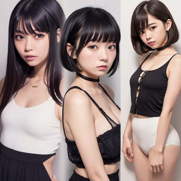(Nsfw),(High resolution:1.3), (16k, Photorealistic, Raw photo, Best image quality,multiple view: 1.4), Japanese, Beautiful Face, (A vivid face), Beautiful Hairstyles, Realistic eyes, Beautifully detailed eyes, (Realistic Skin), Beautiful skins, attractive, 超A high resolution, Surreal, High detail, Golden Ratio, Highly detailed cute girl,(20-year-old)、Detailed Background、(Many passers-by:2.0、Detailed face、Well-formed face), ((boob flash)), (brown haire,very short hair,Bob Cut,gigantic breast,large hip, cleavage,black collar:1.4),Laugh,smile,nipples,navel, (basketball costume),(back view ,doggy style:1.3),