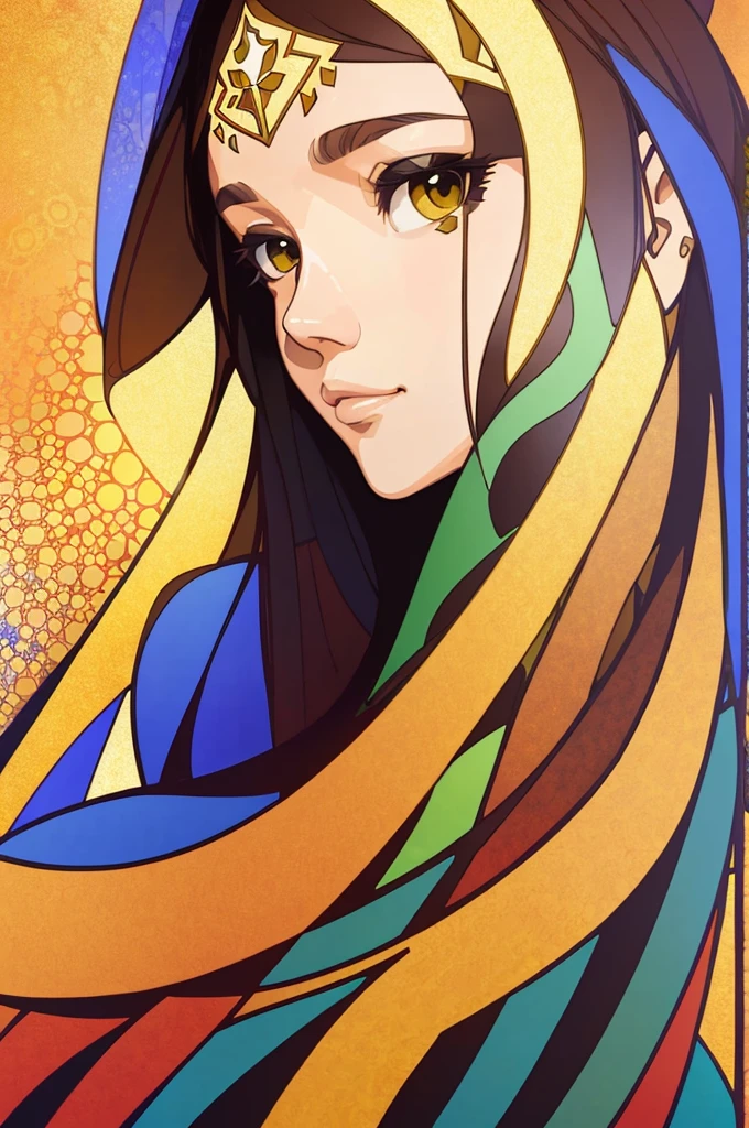 jessica alba portrait、Decorative panel、abstract photorealistic、artistic、Alphonse Mucha's painting
(​masterpiece、top-quality、hight resolution:1.4)、detaileds、intricate-detail、4K、color splashes、line-drawing、Fibonacci、