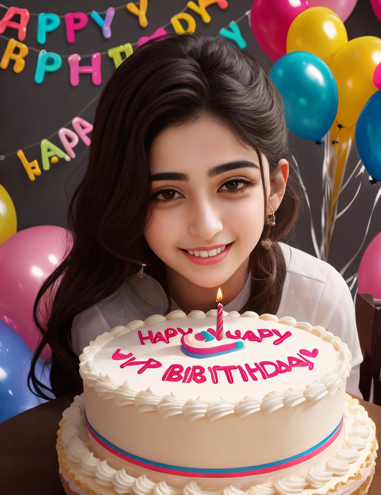 An image writed happy birthday Dorsa with subliminal messgae of I love you