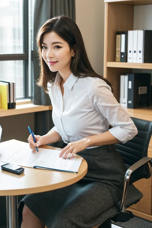 (Best Quality,hight resolution:1.2),Realistic,Professional,Includes highly detailed facial features and full body diagram、Highly detailed portrait of a 20 year old Japanese office lady, ready for a date, Walking　nailart　

tag: Beautiful detailed eyes, Beautiful detailed lips, long eyelashes, smooth and flawless Skin, Elegant Office Wear, well-groomed hair, Confident smile, Natural makeup, neat and tidy appearance, Stylish accessories, Modern office environment, computer and desk, Office Chair, papers and documents, stationery, Computer Monitor, Keyboard and mouse, Phone on the desk, office decor, soft office lighting, Natural light coming in through the window, Calm and focused expression, relaxed body posture, Exciting anticipation, stylish handbags, high-heels, elegant clock, Delicate Jewelry.

(Main Focus) Beautiful office lady in her 20s, Detailed facial features and flawless skin, Expressive eyes and lips attract attention.

(Medium) This portrait is created in a realistic and professional style, close to high resolution, Detailed photos and masterpiece paintings.

(extra details) she is wearing stylish office clothes, Her hair is perfectly styled; The focus is on her face, Full body diagram also included, show her confidence and poise. Office environment with modern furniture, including computer, desk work, and office chair. Documents and documents are neatly organized., Office supplies are also within reach.... The lighting is soft too..、It creates a calm atmosphere. The rooms are also decorated to create an elegant atmosphere....

(Artistic style) Portraits are created in a natural and realistic style, Capture the essence of the subject. The colors are vivid and vivid, Reflects natural light coming in through windows. The overall tone of the image is warm、Fascinating.

(light) Soft office lighting creates a warm and cozy atmosphere, Emphasize the features of the subject、Add depth to an image.

Note: Prompts are just guidelines, Details can be changed or added according to your artistic vision.