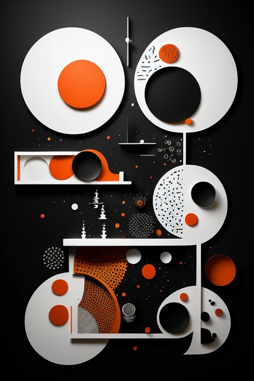 ((Artistic Masterpiece)),((abstract painting)),((Avant-garde)),(contemporary art), Temporary art, design. (Geometric and organic shapes), (plane), (trigonometry and fractals). Modern architectural forms. Project.
High quality. Wide format 8K. Restrained range of colors. Clarity of forms.