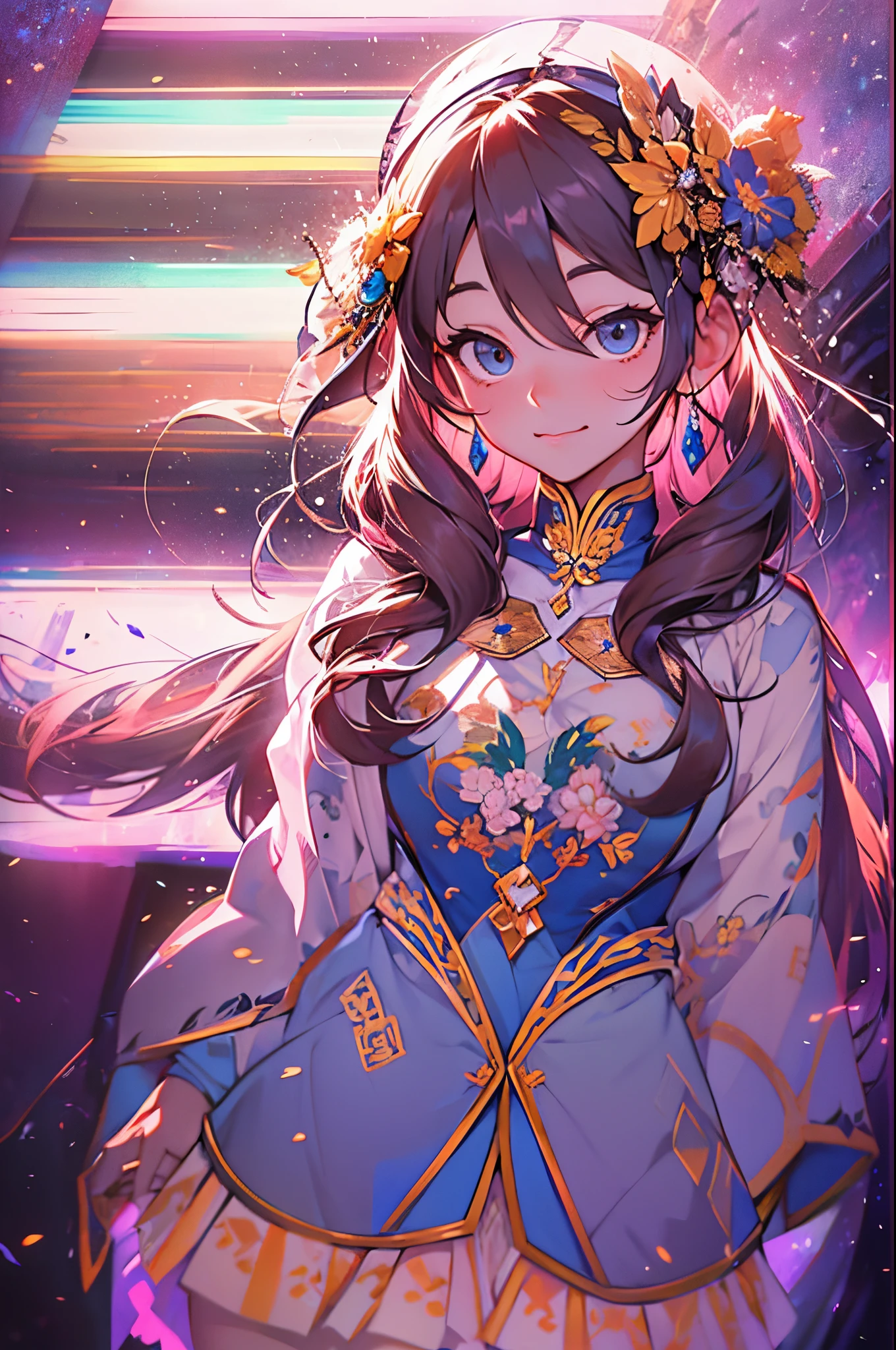 double contact，girl portrait，Glowing planet，style of disney animation，disney animated movie style，（（Best quality at best））， （（tmasterpiece））， Enhanced dynamic viewing angle，glowing effect，ultra - detailed，Works of masters，high high quality，8K分辨率，depth of fields，电影灯光，epic shooting，high high quality，ultra - detailed，Detailed pubic hair，Accurate，电影灯光