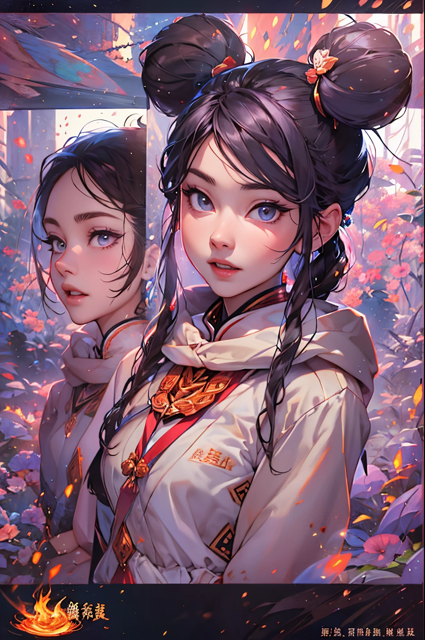 double contact，girl portrait，Glowing planet，style of disney animation，disney animated movie style，（（Best quality at best））， （（tmasterpiece））， Enhanced dynamic viewing angle，glowing effect，ultra - detailed，Works of masters，high high quality，8K分辨率，depth of fields，电影灯光，epic shooting，high high quality，ultra - detailed，Detailed pubic hair，Accurate，电影灯光