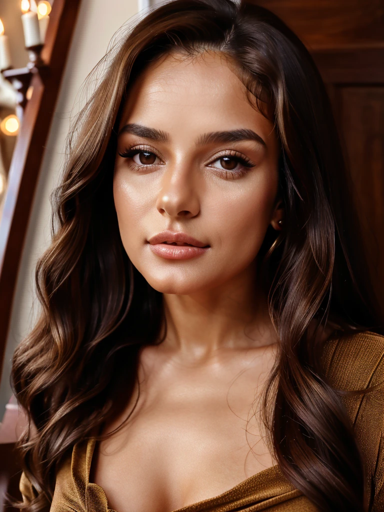 Masterpiece, Sexy woman, Albanian woman, 30 years, cute face, neat face, detailed face, small neat nose, neat plump lips, big brown eyes, brown eyes, Alice Milano, long hair, curly hair, natural shine, chocolate hair, western, hot girl with charm face, beautiful queen dress, dress of the 19th century, walking in winter, entire body in frame, detailed and realistic image, full-frame, very detailed 8k HD high definition detailed realistic, skin detailed texture