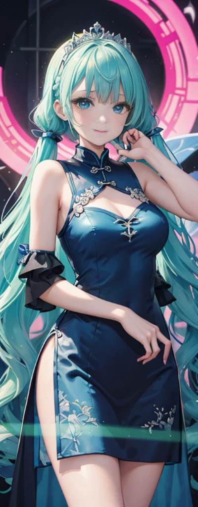 1girl,huge breast, blue hair, high quality, ultra detailed, masterpiece, realistic