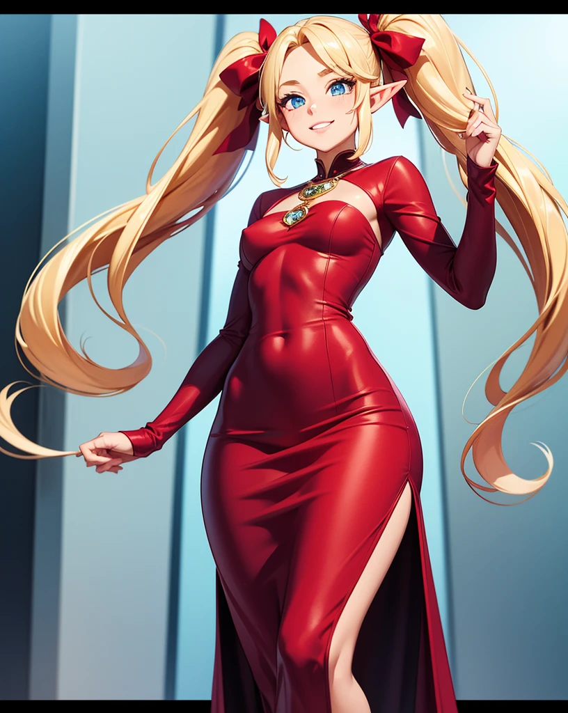masterpiece, best quality, integr hellsing, integra, 1girl, solo, nude, small breasts, missionary, sexy, flat chest, small breasts, abs, looking at viewer, smug smile expression, seductive, latex gloves, Chinese dress, (((arms behind back)))