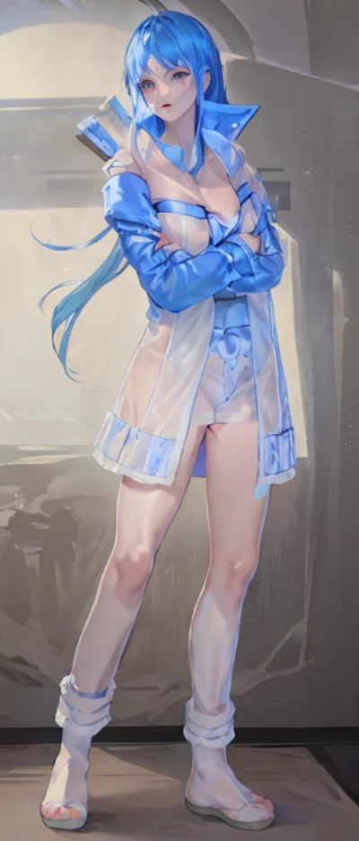 ((Above the shoulder，facial closeups))， Bigboobs， looking at viewert， ultra-realistic realism, Ghibli-style colors,  Ghibli-style colors, japanese manga,  Standing Picture, angle of view,  foreshortening, foreshortening, 8K, super detailing，All women have big breasts,Endless realism, cellshading,，character sheets, reference sheet, Standing Picture, 8K, super detailing, 1080p, Women's HD，femele, 16k, A high resolution, Best quality, high high quality, Anatomically correct, tmasterpiece, Acura, hyper HD，as elegant as a swan，unreal-engine， Ghibli-style colors,   japanese manga,  Standing Picture, angle of view,battle armor，ssee-through，Lace skirt，Blue hair，Red-eyed，Sexy big breasts，Transparent tulle clothes