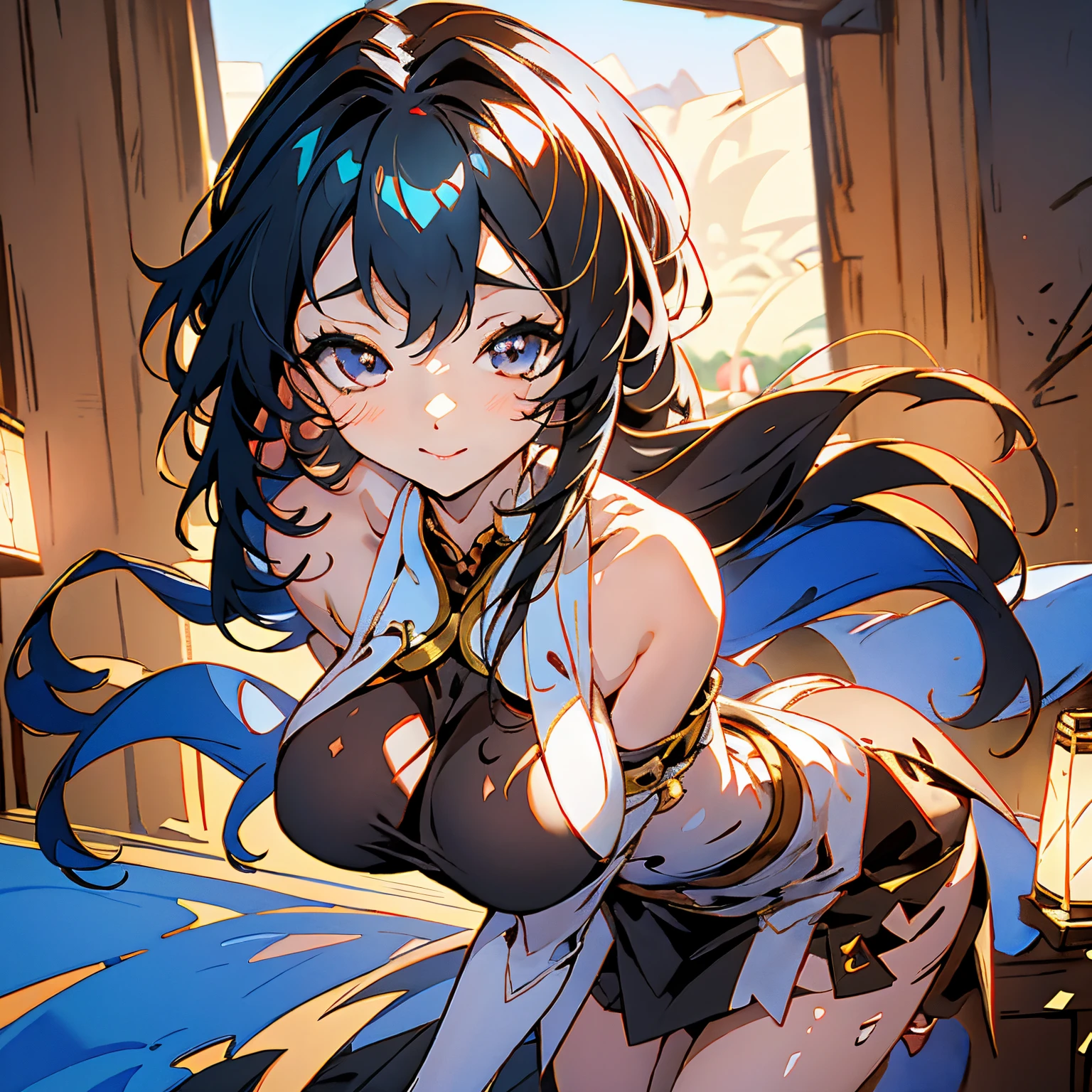 arafed image of a woman with long hair and a black top, 3 d anime realistic, photorealistic anime girl render, 8k portrait render, realistic anime 3 d style, smooth anime cg art, realistic young anime girl, realistic. cheng yi, photorealistic anime, beautiful realistic face, hyper realistic anime, stunning anime face portrait, realistic beautiful face