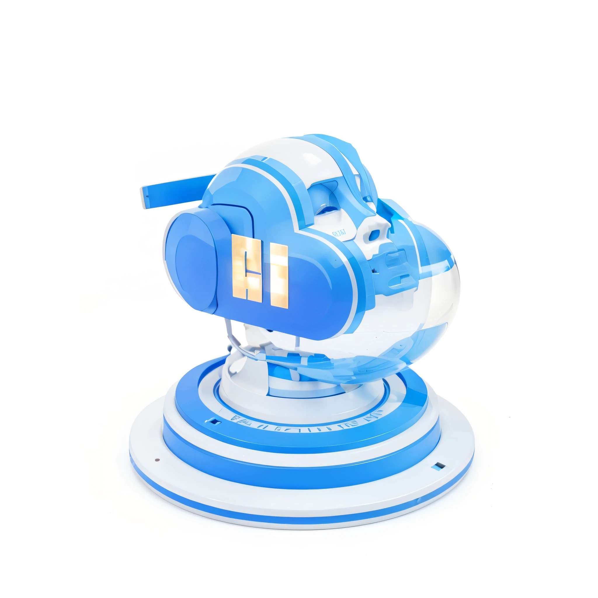 Data cloud，Lateral face，blue colors，AI wording