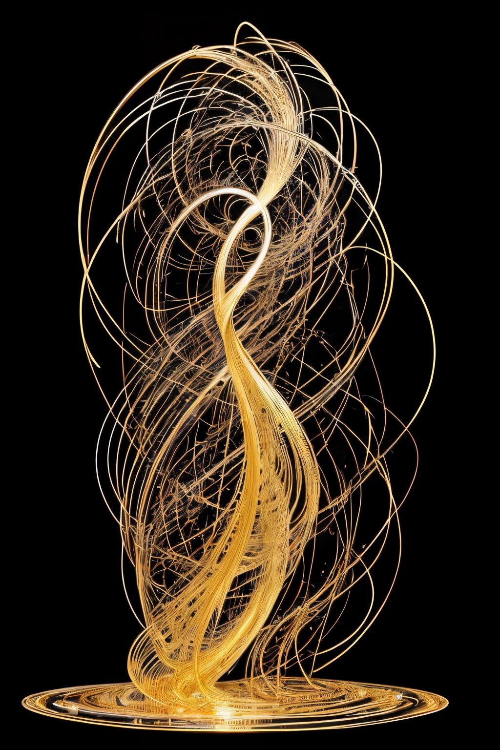 (line art:1.5)，Mono Color，A beautyful girl,model shoot style,abstract painting, (extremely detaild的 CG unified 8k wallpapers), A chaotic storm of lines rises from the complex liquid smoke overhead, Stylized abstract portrait of beautiful girl,