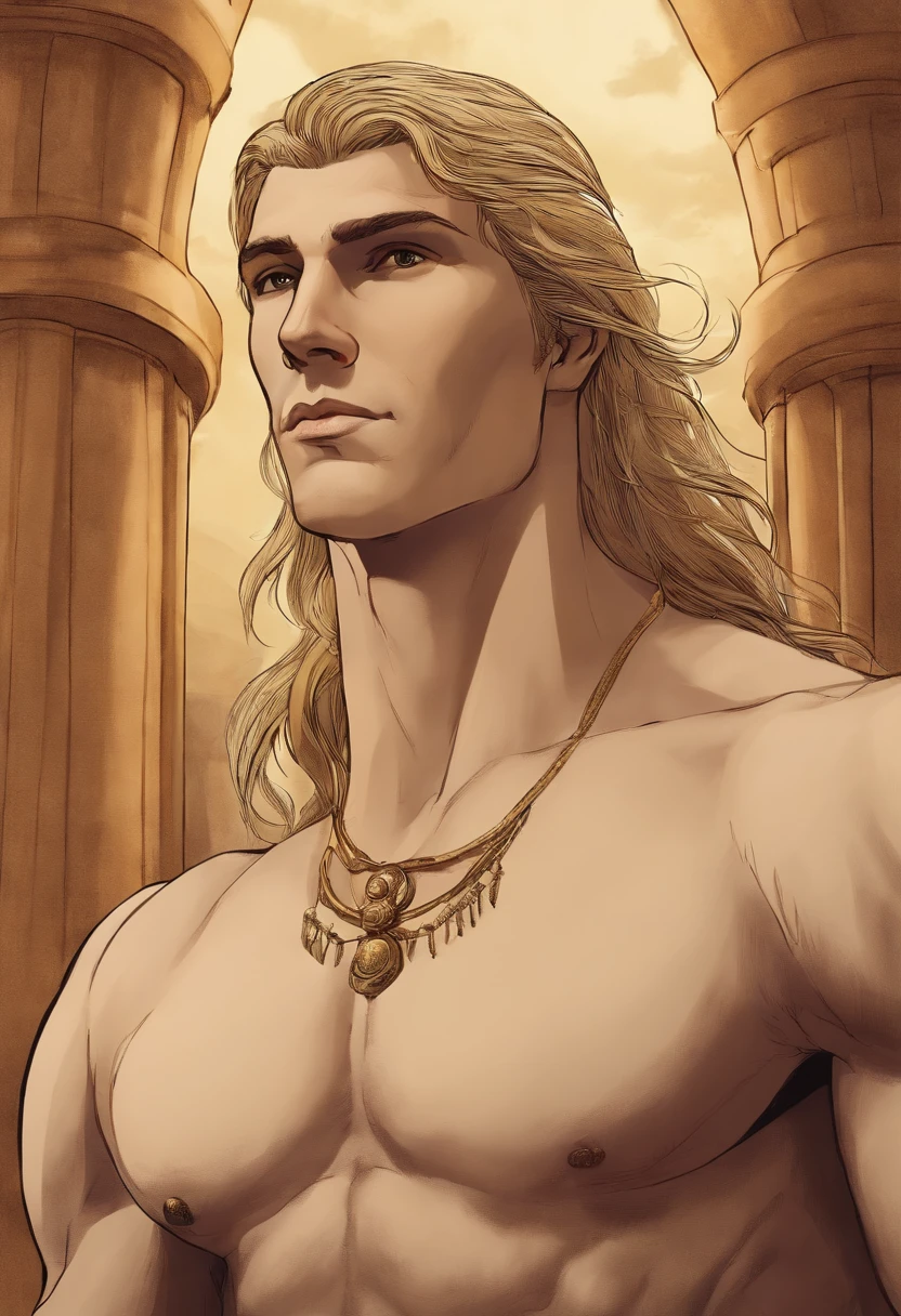 Aemond is seen leading a group of university students through the vast collection of ancient artifacts and scrolls in the university's historical archives.,original,He is tall and fit. He has muscles but is thin. He is in his late twenties. He has long blonde hair and a violet eye. His other eye is prosthetic. He often wears black casual clothes. He is a man.