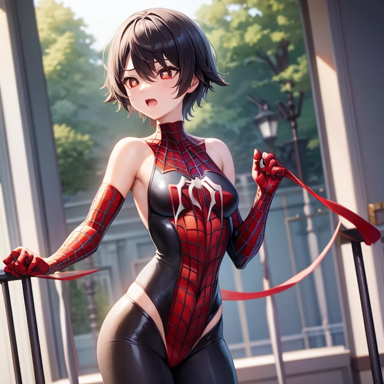 Spidergirl with big nudes and nippels