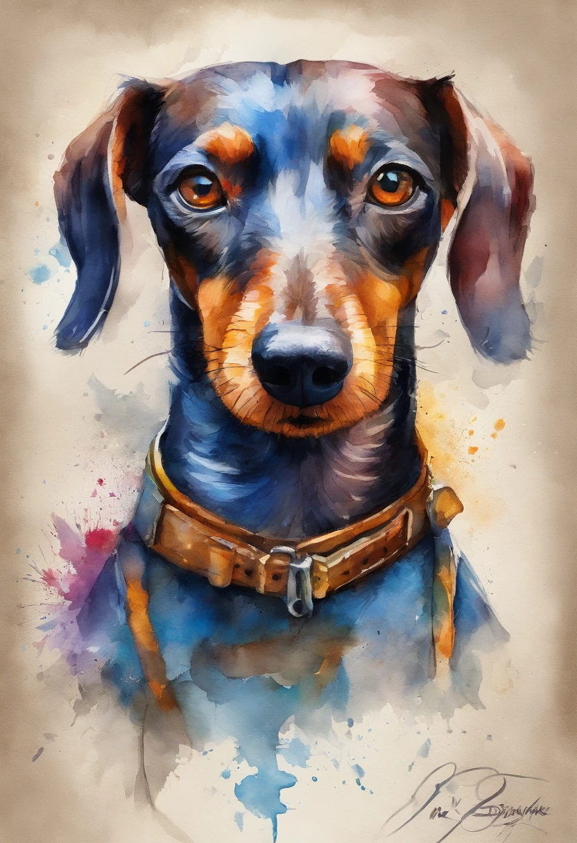 Polly of the highest quality,Dachshund Terrier Mix,  Dramatische Beleuchtung, bedrohliche Pose, grimmiger Blick, Epic atmosphere,  (((full-body shot))), Body aus Metall, Cyborgs, Cyberpunk-Stil, Uhrwerk, ((Komplizierte Details)), NFFSW, ((Komplizierte Details, HyperDetails)), lightbulbs, Filmische Aufnahme, Vignette, Bokeh-Effekt Beckground, (Dachshund Terrier Mix), (full-body shot).