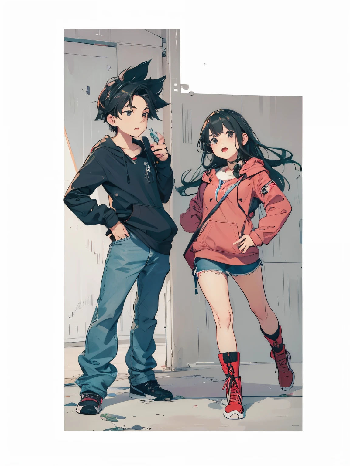 Boy and girl dating