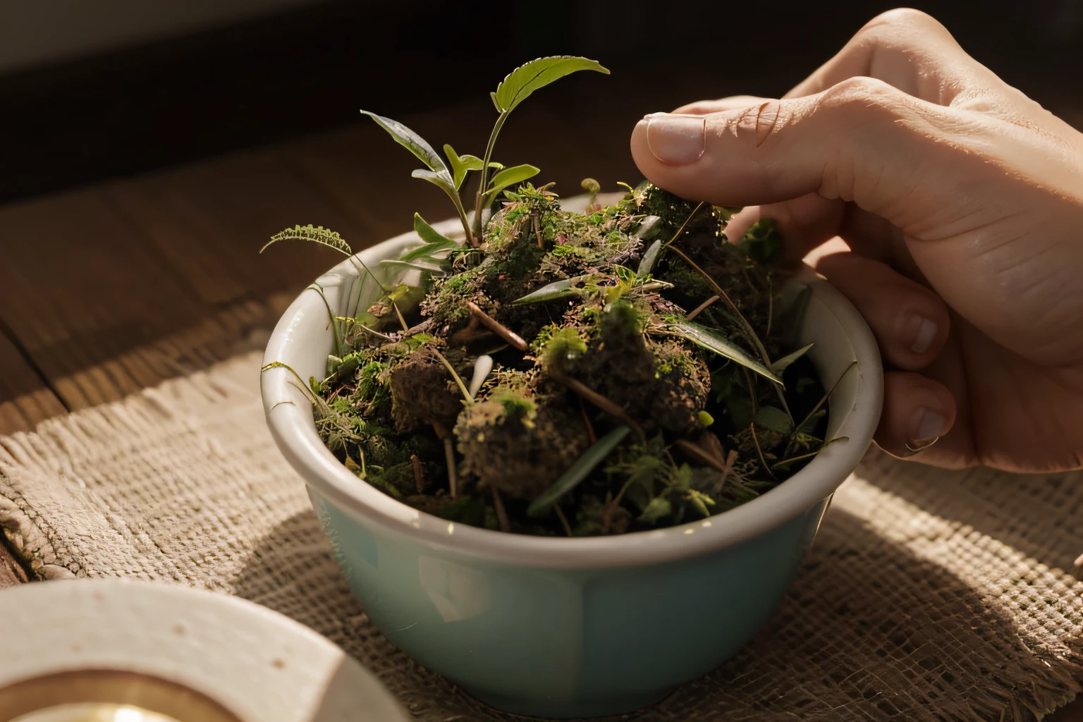 uma miniatura para youtube sobre plantas medicinais, erva baleeira, high-definition picture quality, luz suave, Efeito Tyndall, 32k --niji 5