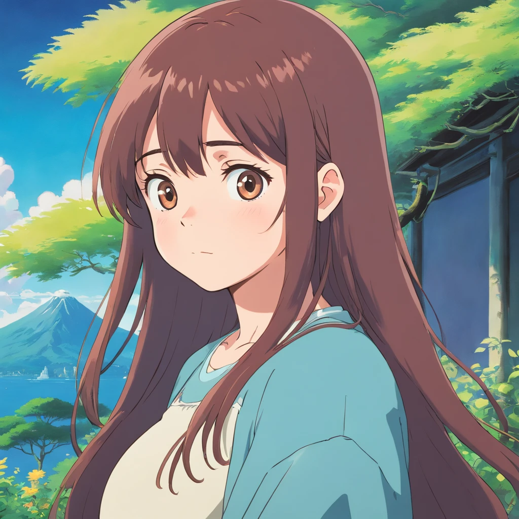 Pregnant girl with straight hair and bangs