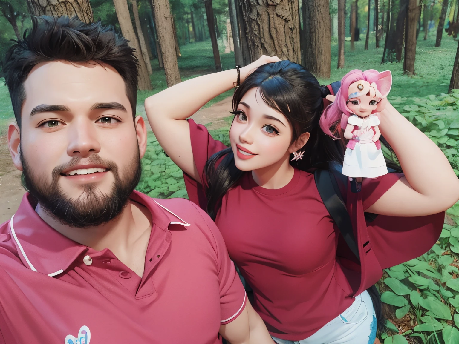 Disney lovely cartoon couple photo 3d