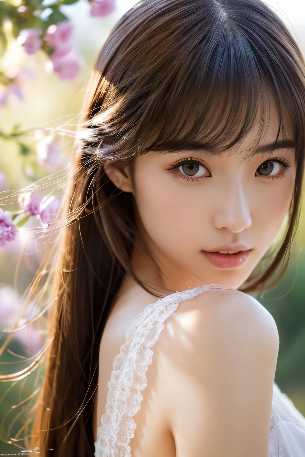 Focus on people。Create and express the best shining composition of the person in a realistic way。((masterpiece))、(((top-quality)))、((ultra-detailliert))、(A hyper-realistic)、(highly detailed CGillustration)、(extremely delicate and beautiful)、Girl a masterpiece、top-quality、Realistic skin feeling、Realistic fabric、We will introduce a realist illustration focusing on the center front of girls with realistic and ultra-detailed eyes.。This is the absolute rule, and the following sentence expresses the image quality。 The greatest painter in human history meets an unparalleled beauty、It is the greatest masterpiece in the history of the Inuiku Ichigo, which depicts the most beautiful figure of a lifetime.。 Create stunning anime artwork that is currently trending on seaStation、Introducing exquisite beauty and seductive aesthetics。