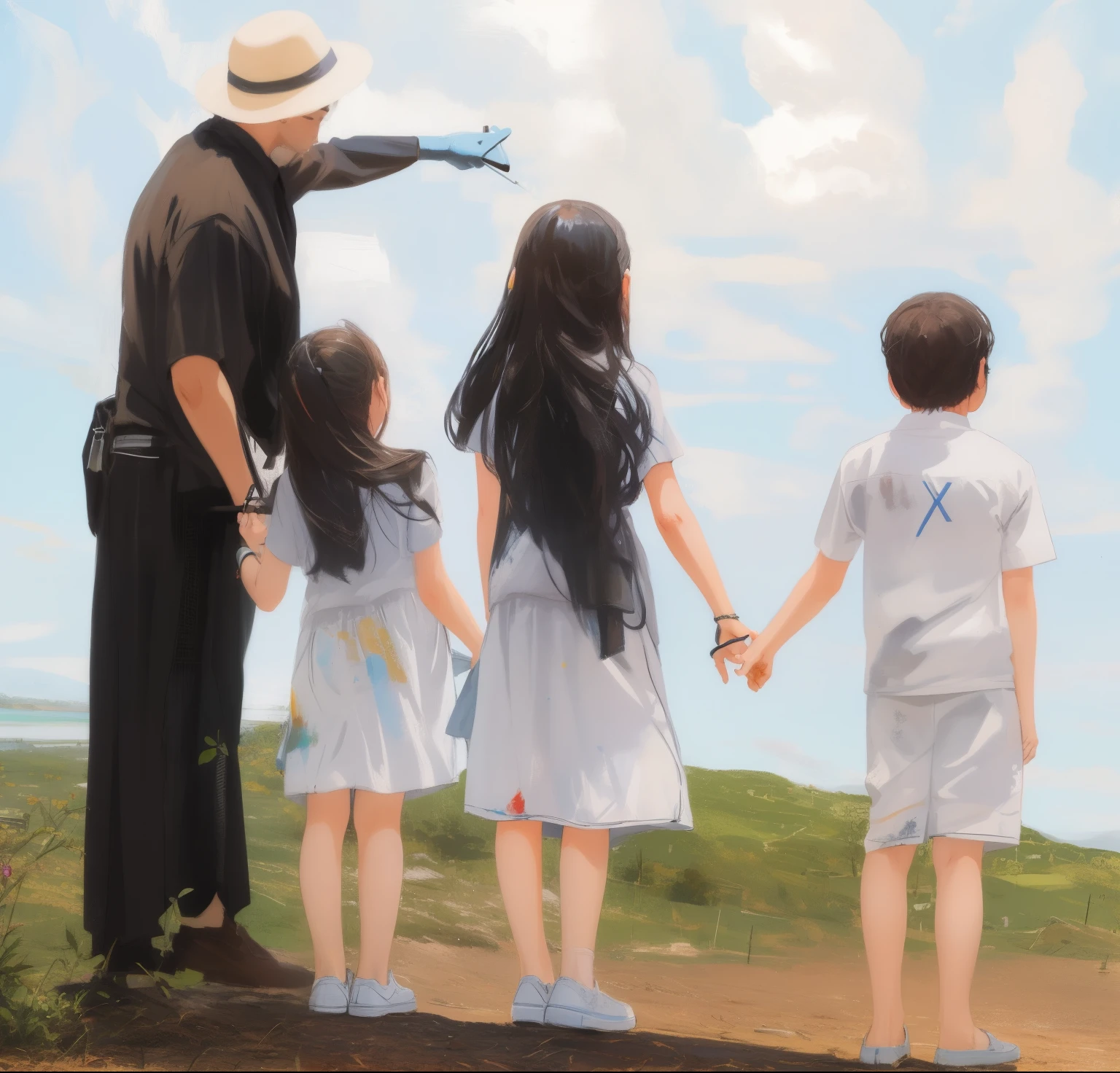 make this image in painting style