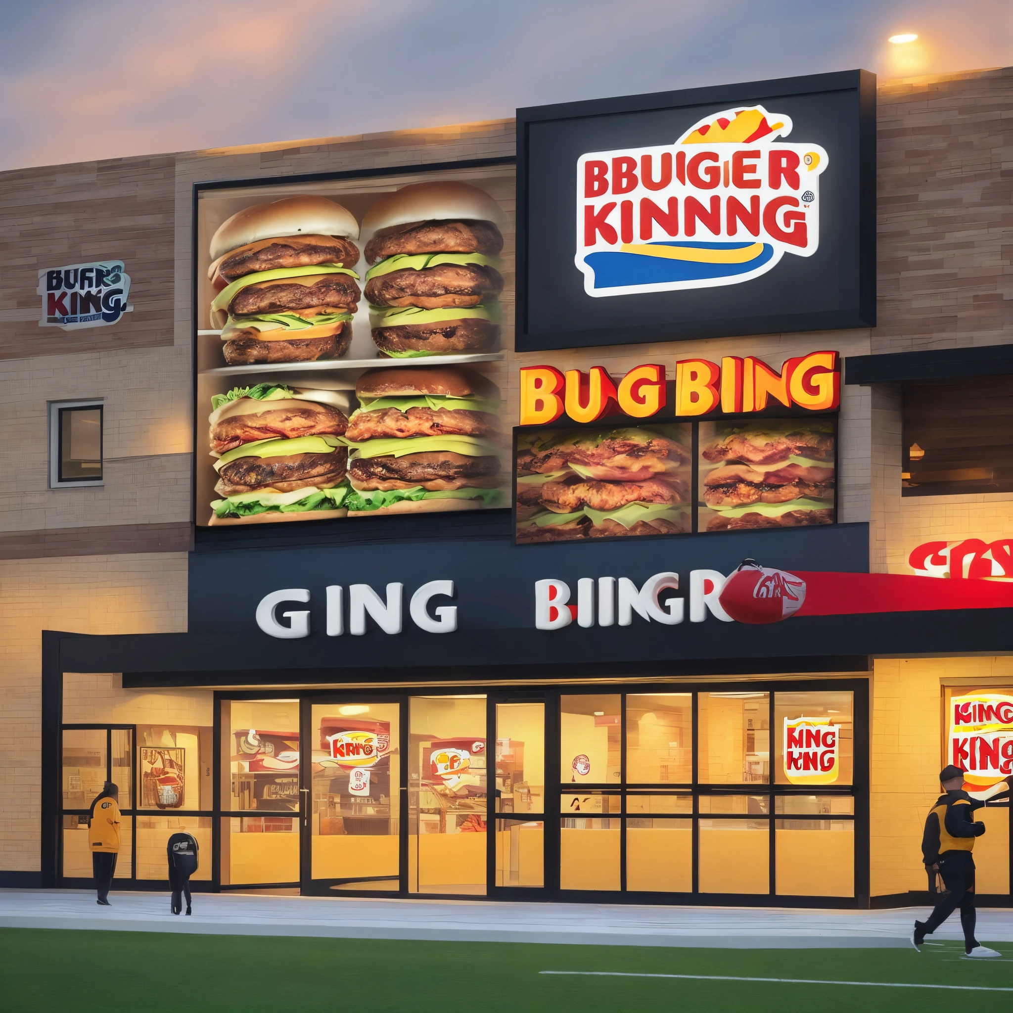 Burger King as a football logo