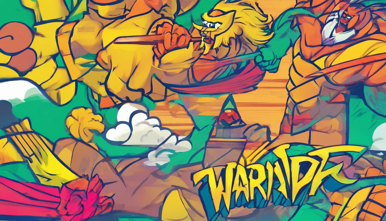 tmasterpiece，Super cool ultimate warrior as kung fu warrior，The expression is serious，Random light and shadow，Random character background，Minimalist style，A glowing sword，Lotus as background，Impeccably clean，need，to emphasize，Bright and colorful shades，3 Background，A high resolution，     --with 9:16 -- two two five