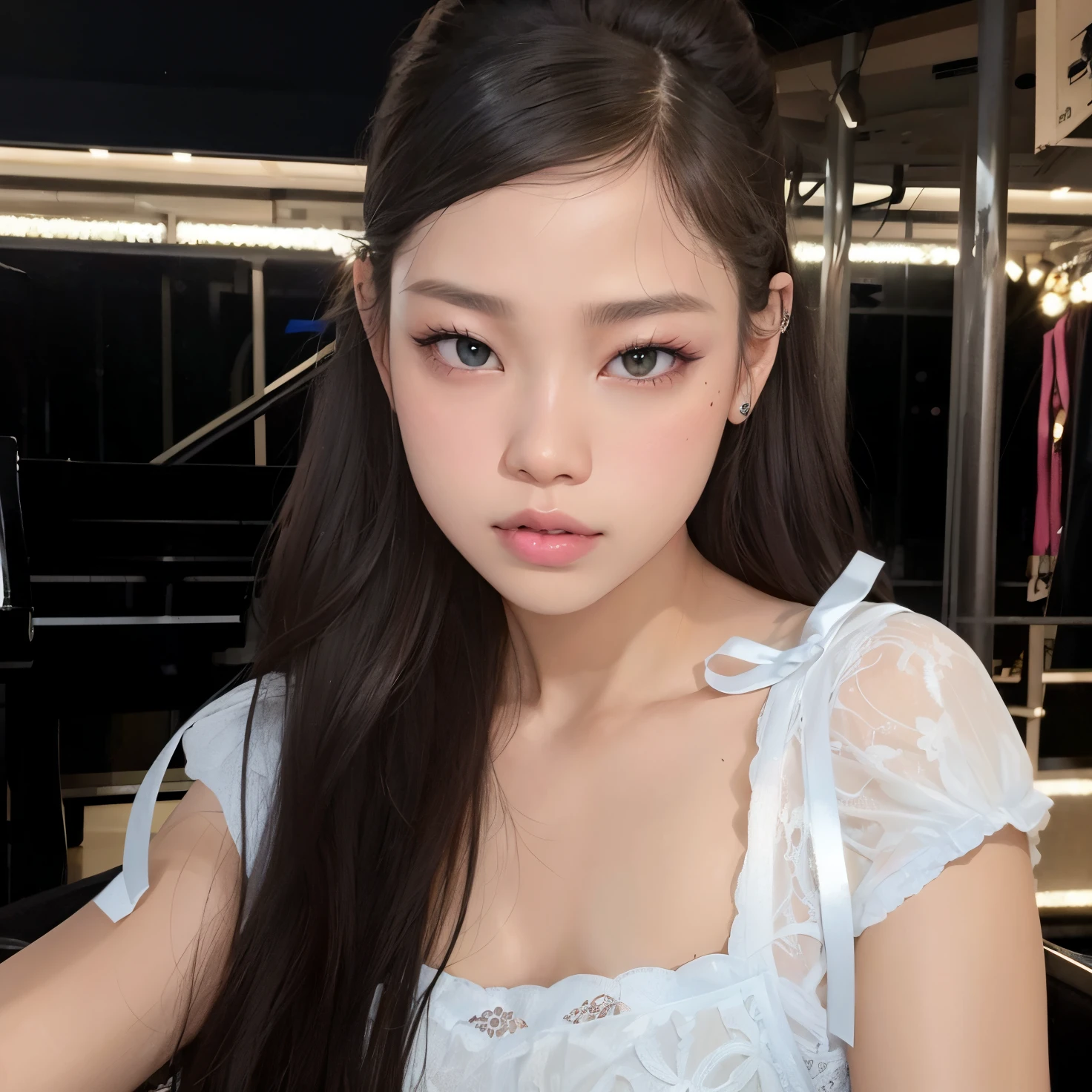 There's a young woman with long hair posing for a photo, jennie blackpink, Parque Roseanne do Blackpink, tzuyu de duas vezes, Gongbi, jossi do blackpink, Lalisa Manobal, Retrato de Jossi de Blackpink, Heonhwa Choe, jisoo do blackpink, Jaeyeon Nam, Jisoo do Blackpink, Lalisa Manoban do Blackpink