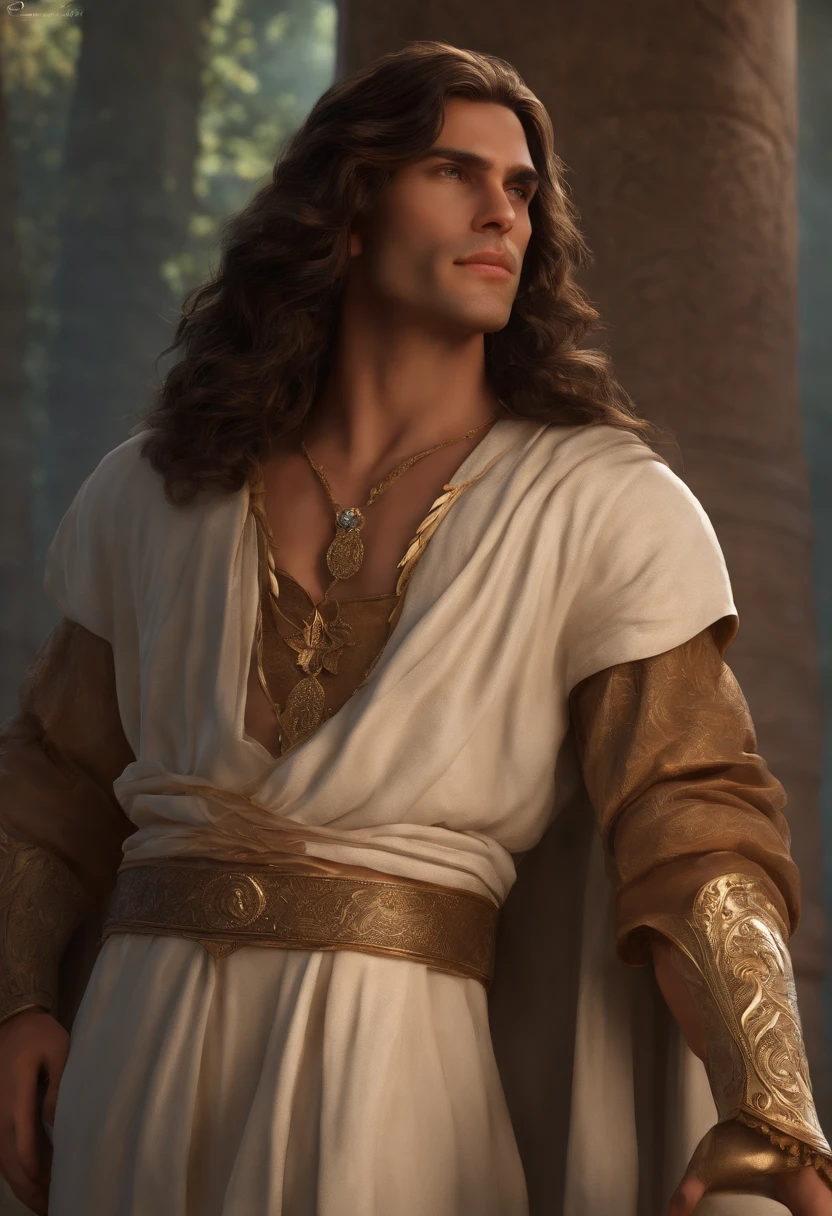 A photo of an ancient, ornate wand with intricate carvings and a mysterious aura.,original,Sebastian Sallow is a male of average height with bronze brown hair and brown eyes. His skin is slightly tanned and covered in freckles. He has an oval face and is almost constantly smiling. He has full lips and thick brows. His body is lean but still soft.