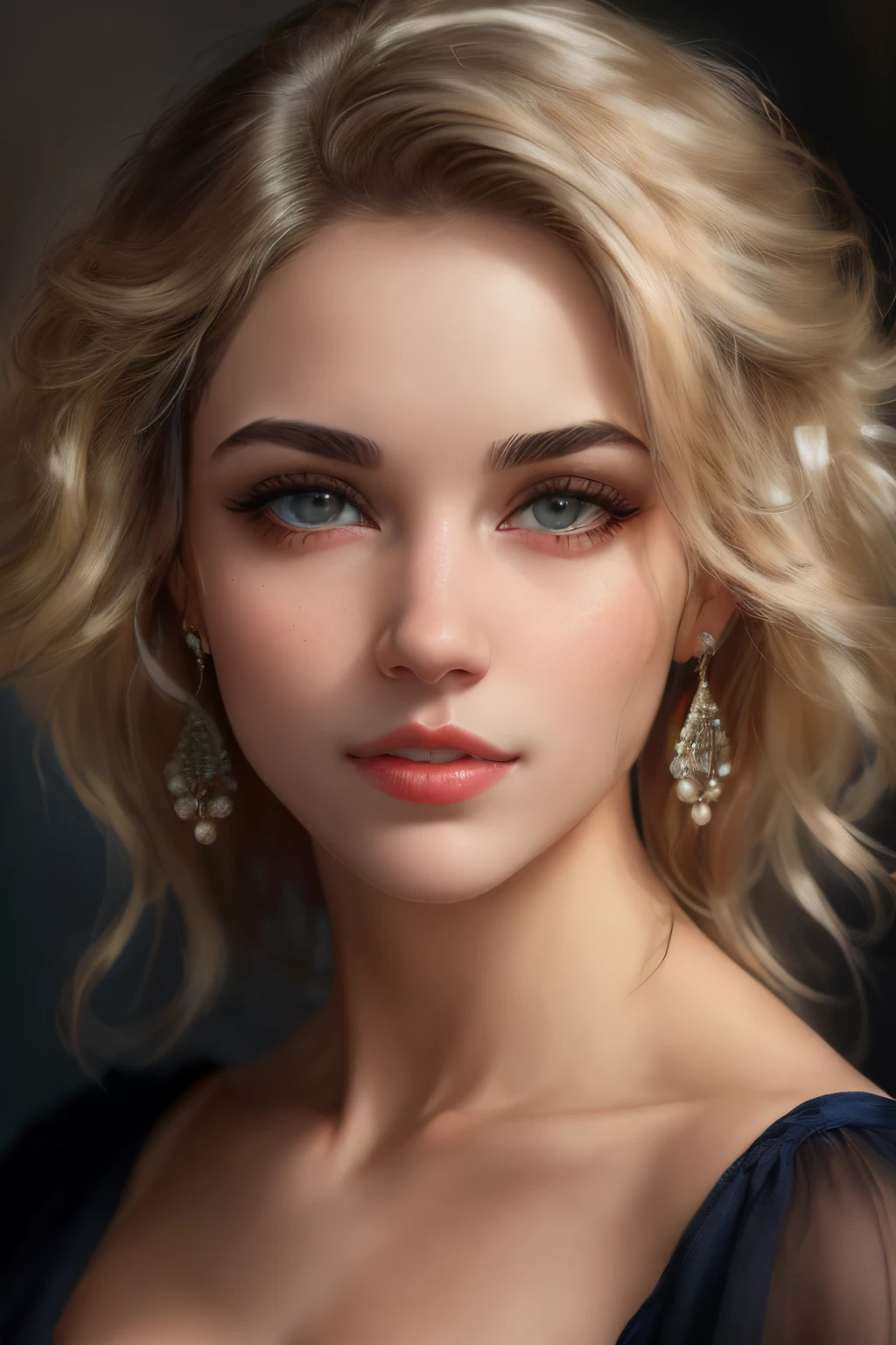 um close up de uma mulher com um batom vermelho e brincos, mulher loira bonita, imagem retrato bonita, foto de uma mulher bonita, loira mulher jovem bonita, menina loira bonita, cabelos loiros e olhos azuis, foto retrato bonito, retrato do rosto de um elegante, olhos azuis e cabelos loiros, cabelos loiros olhos azuis, uma loira linda, retrato impressionante, menina modelo bonita