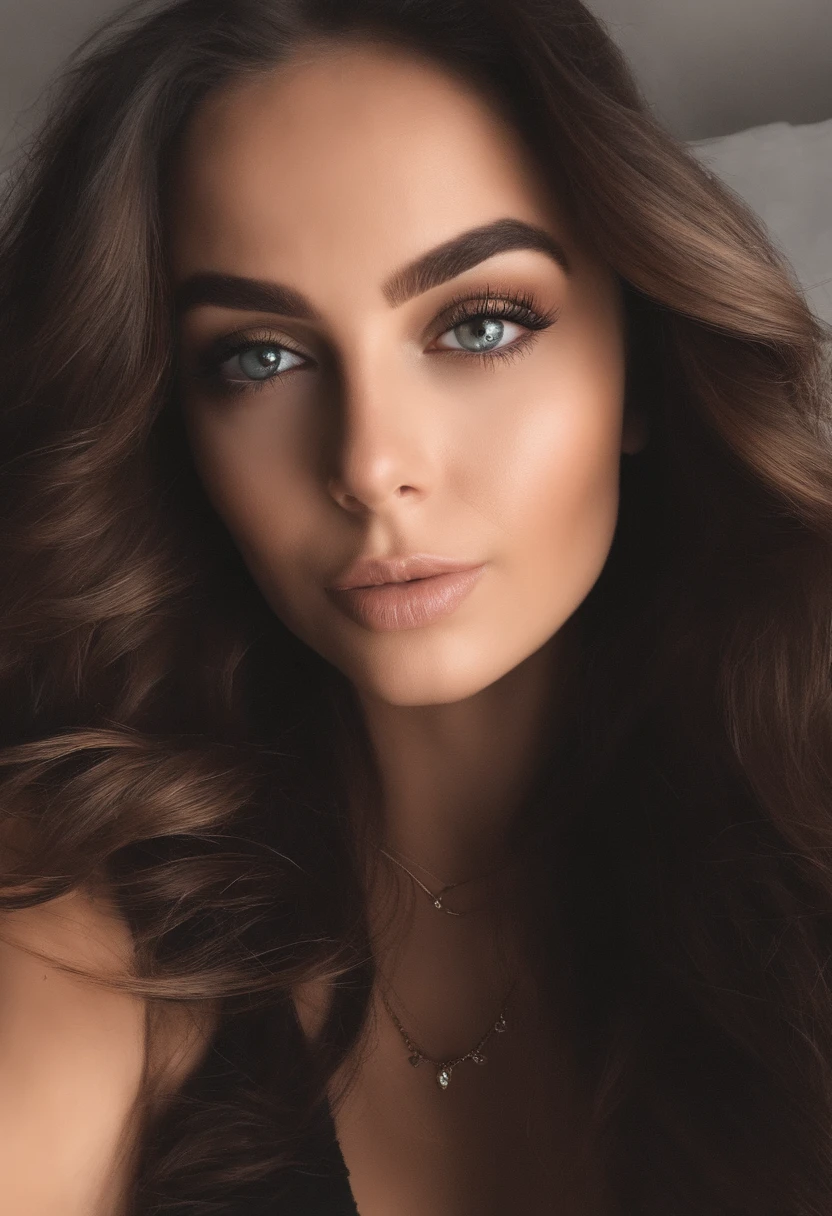 Femme arafed avec un débardeur blanc et un collier, fille sexy aux yeux verts, Portrait Sophie Mudd, cheveux bruns et grands yeux, Selfie d’une jeune femme, Yeux de chambre, Violet Myers, sans maquillage, maquillage naturel, Regarder directement la caméra, Visage avec Artgram, Maquillage subtil, Superbe photo du corps entier, Yeux verts perçants, Bel angle, pose attrayante, fille mignonne, sexy pose, Image du corps entier, corps entier, Prise de vue du corps entier, Déesse brune, détail élevé, pose satisfaite, Pantalon en cuir