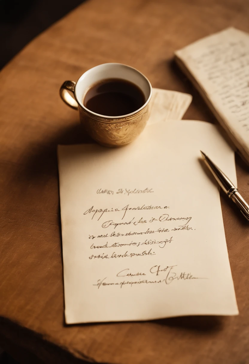 A close-up photo of a handwritten note with a financial quote by Warren Buffett, surrounded by a cup of coffee and a vintage fountain pen.,original,Warren Buffett, often referred to as the “Oracle of Omaha,” has a friendly, approachable appearance, typically seen in modest, practical attire that belies his status as one of the world’s wealthiest individuals. He has an unassuming demeanor, often seen with a gentle smile, and his elderly visage is marked by a warm, grandfatherly appeal.