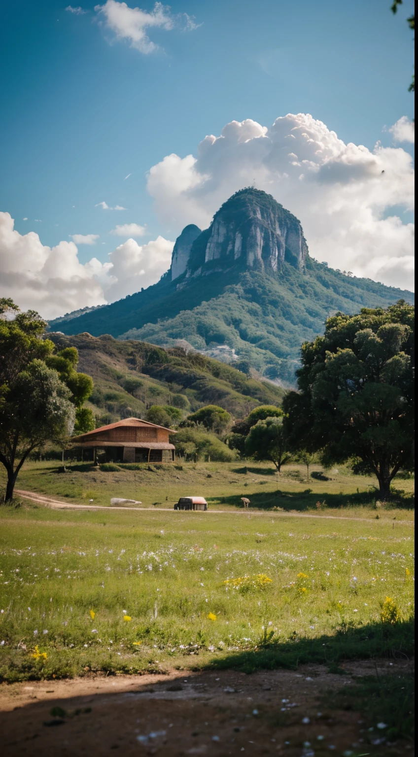 paisagem complexa, melhor, alta, qualidade, extremamente, detalhado, CG unidade 8k papel de parede, scenecy, ao ar livre, heaven, nuvem, dia, , montanha, paisagem, water, tree, blue skies, penhasco, natureza, lago, rio, clouded skies, fotografia premiada, Bokeh, profundidade de campo, HDR, flor, chromatic aberration, fotorrealista, extremamente detalhado, trending in artstation, trend in CGSociety, intrincado, alto detalhe, dramatic, arte a meio da viagem, vasta paisagem, pequenas montanhas