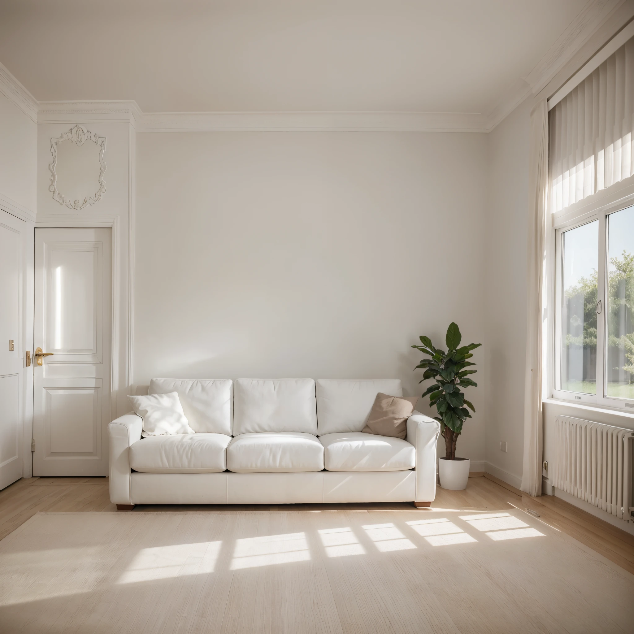 room, interior, High-tech, Beautiful sofa, convenient arrangement, light room, White Colors, beste-Qualit, Very detailed, 8K,