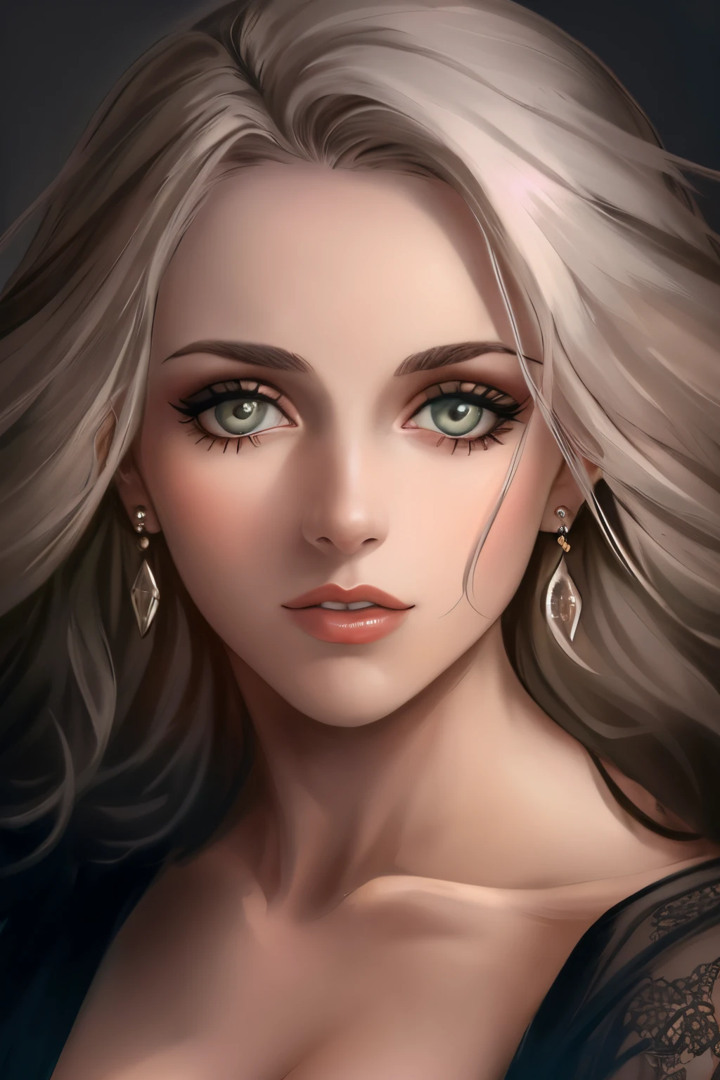 um close up de uma mulher com um batom vermelho e brincos, mulher loira bonita, imagem retrato bonita, foto de uma mulher bonita, loira mulher jovem bonita, loira bonita, cabelos loiros e olhos azuis, foto retrato bonito, retrato do rosto de um elegante, olhos azuis e cabelos loiros, cabelos loiros olhos azuis, uma loira linda, retrato impressionante, meninao bonita
