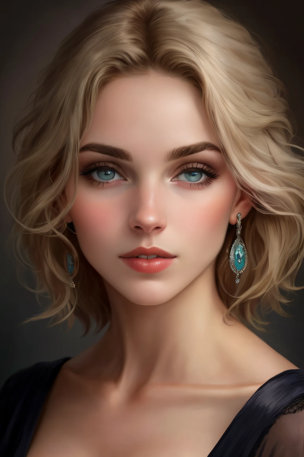 um close up de uma mulher com um batom vermelho e brincos, mulher loira bonita, imagem retrato bonita, foto de uma mulher bonita, loira mulher jovem bonita, loira bonita, cabelos loiros e olhos azuis, foto retrato bonito, retrato do rosto de um elegante, olhos azuis e cabelos loiros, cabelos loiros olhos azuis, uma loira linda, retrato impressionante, meninao bonita