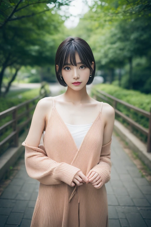 relaxing model、 Middle metaverse, 奈良美智, Japanese Models, Beautiful Asian Girl, With short hair, 2 4 years old female model, 4 k ], 4K], 2 7 years old, sakimichan, sakimichan
