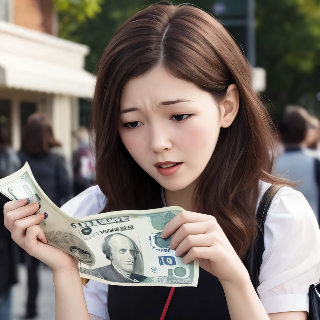 woman desperate for money