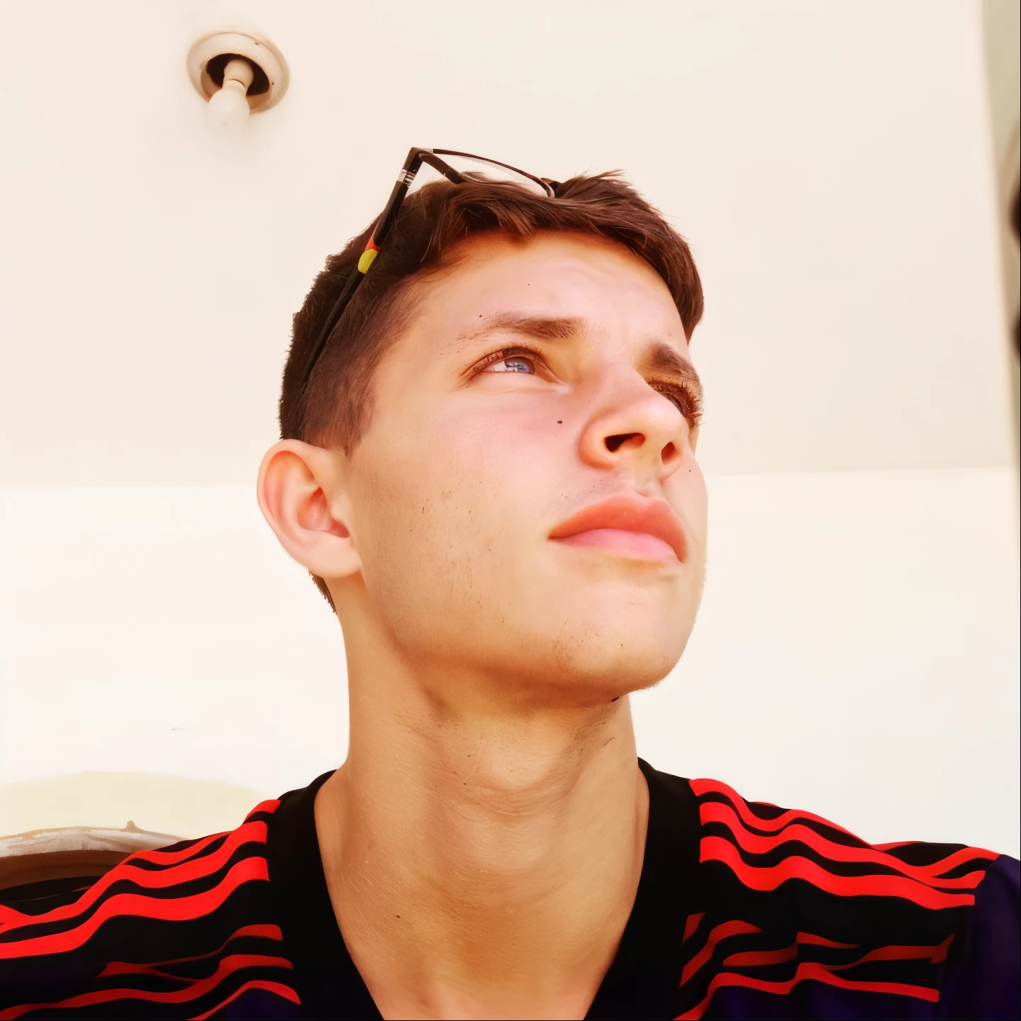 There's a man with a pair of sunglasses on his head, Streamer do Twitch / Jogador Ludwig, Jovem espanhol, em torno de 1 9 anos, imagem do avatar, imagem de perfil, foto portait foto de perfil, imagem frontal, mateus 9 5, Michal, Raphael Personnaz, Jerma 9 8 5, Jerma985, caio santos